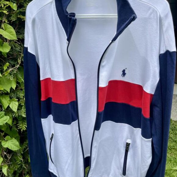 Polo by Ralph Lauren White/Red/Navy XL Track Jacket – Excellent Condition! - Picture 3 of 4